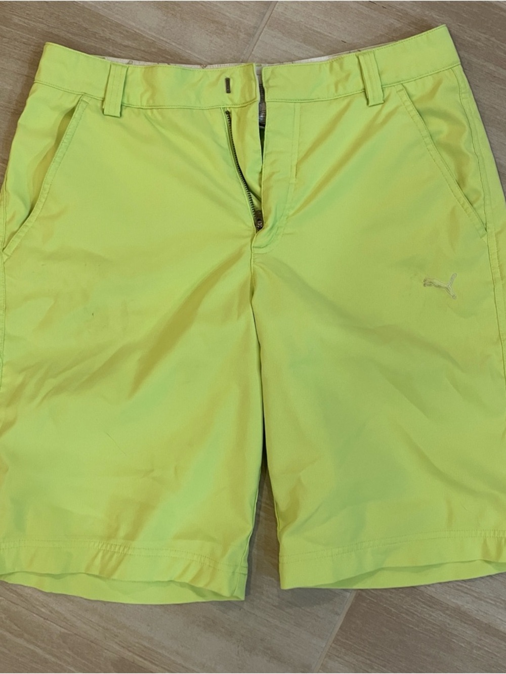 Puma Men’s Neon Lime Performance Shorts